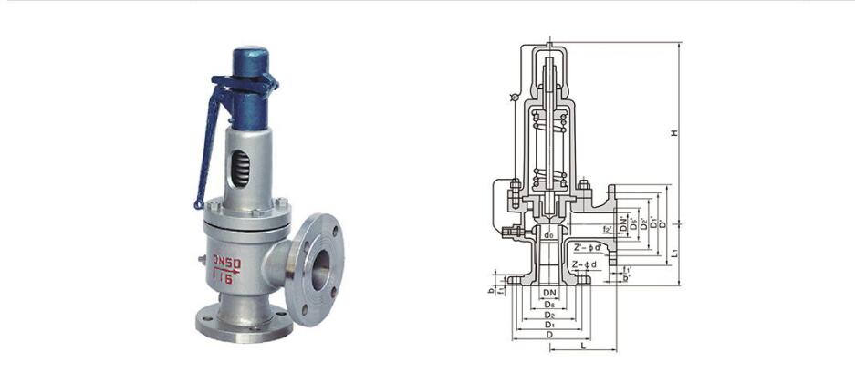 安全阀结构示意图
